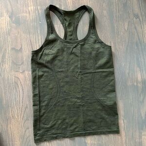 Lululemon Olive Green Swiftly Tech Racerback Top